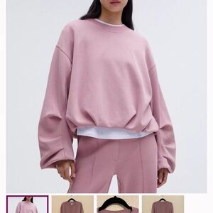 NWOT Lululemon Athletica Pink Crew Neck Sweater